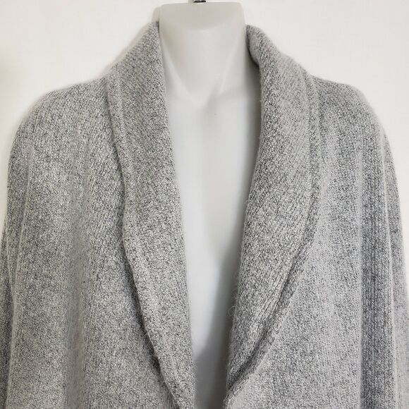 LOFT Outlet Womens Open Front Cardigan Knit Shawl Size Small Gray Sweater - Picture 3 of 8
